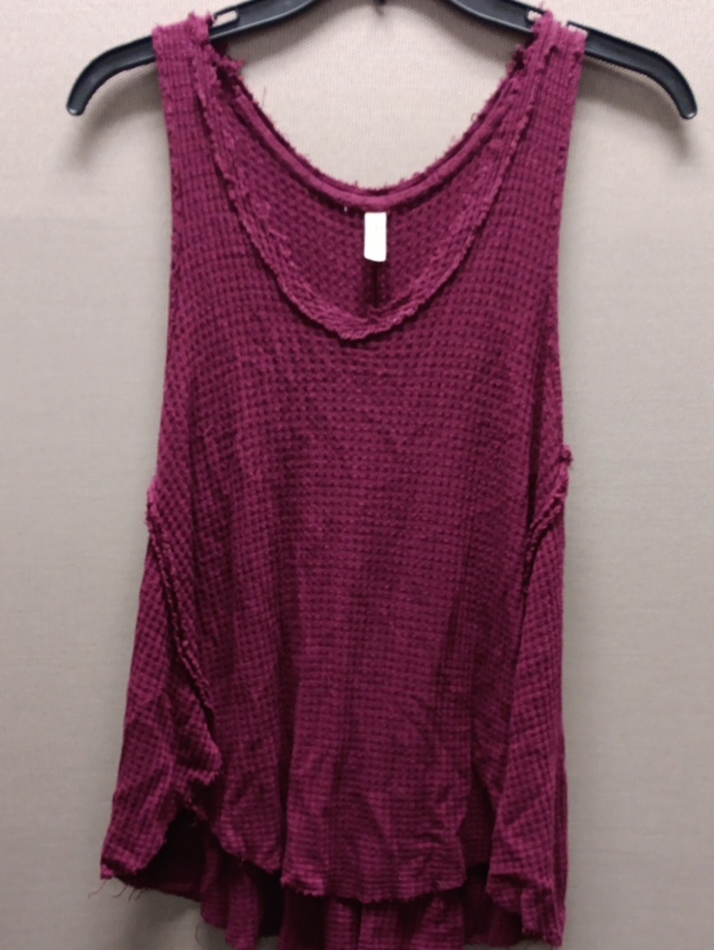 Free People Waffle Knit Tank Top - Plum